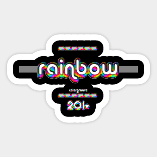 Rainbow 2010 ColorGroove Retro-Rainbow-Tube nostalgia (tf) Sticker